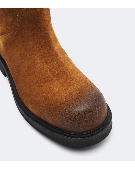 Versace Brown Suede Ankle Boots
