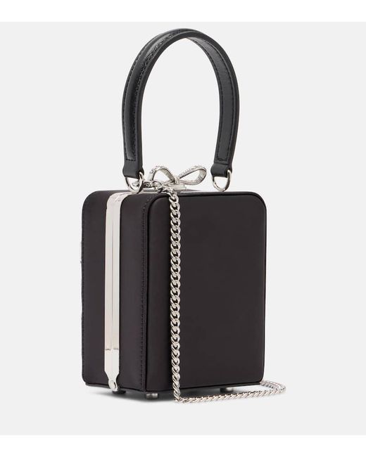 Pochette Micro A Cristaux Self-Portrait en coloris White