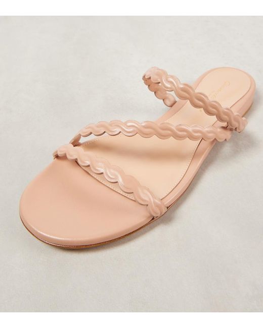 Gianvito Rossi Pink Leather Sandals