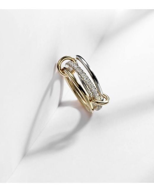 Spinelli Kilcollin White Tigris Sg 18Kt And Sterling Ring With Diamonds