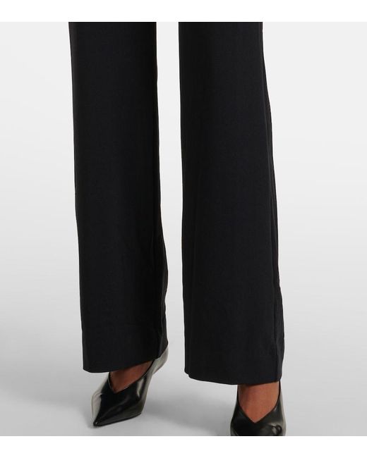 Staud Black Jagger Draped Jersey Jumpsuit