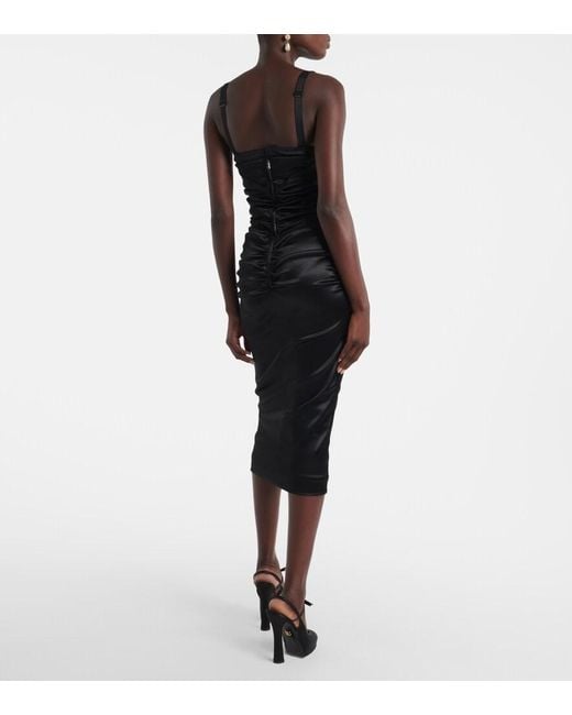 Dolce & Gabbana Black Dolce & Gabbana Midi Dress