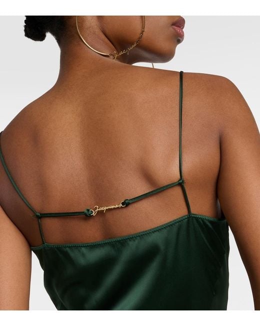 Jacquemus Green Notte Slip Dress