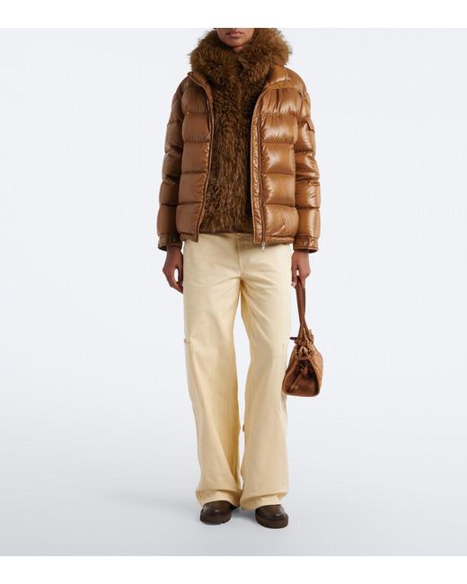 Moncler Natural Cotton Wide-Leg Pants