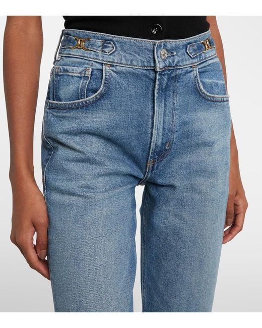 Citizens of Humanity Blue Blaine High-Rise Straight Jeans