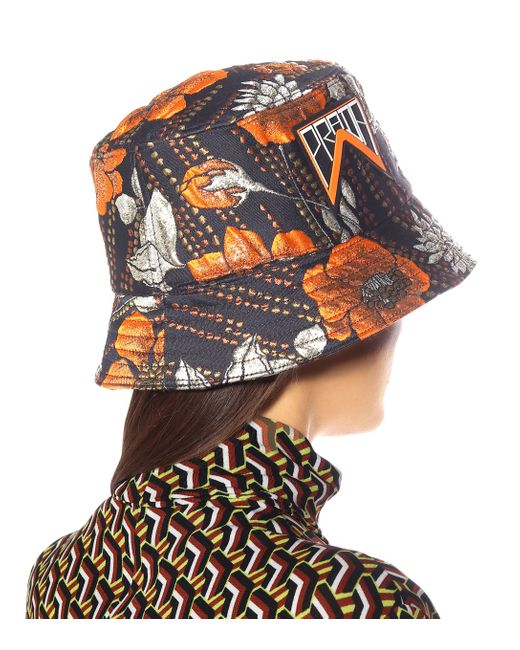 prada hat orange