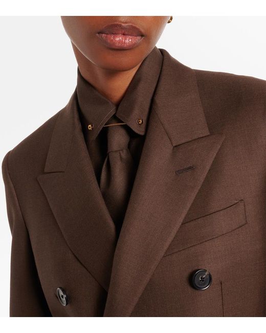 Loro Piana Brown Virgin Wool Tie