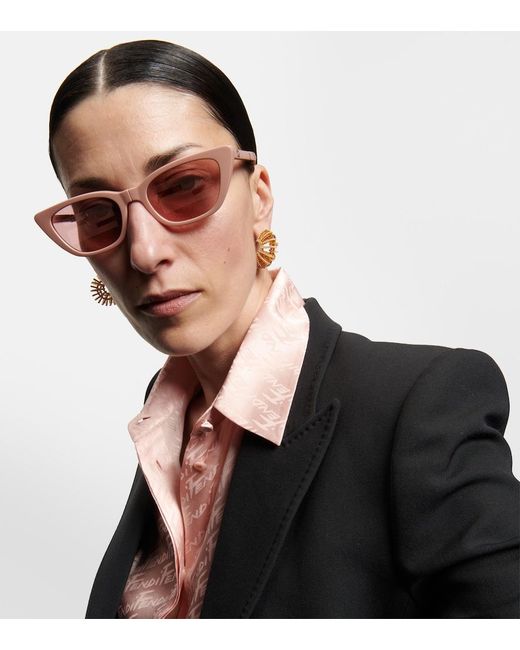 Fendi Pink Foldable Acetate Sunglasses