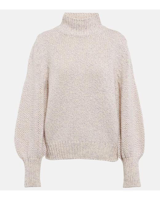 Dorothee Schumacher White Luxury Volumes Cashmere And Wool Sweater