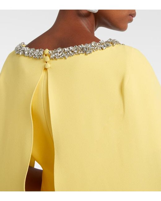 Safiyaa Yellow Robe Mit Kristallen