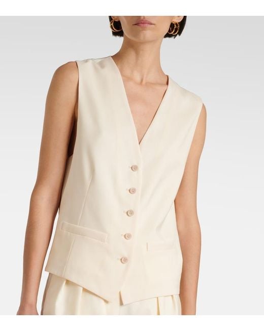 Max Mara Natural Zuai Virgin Wool Vest