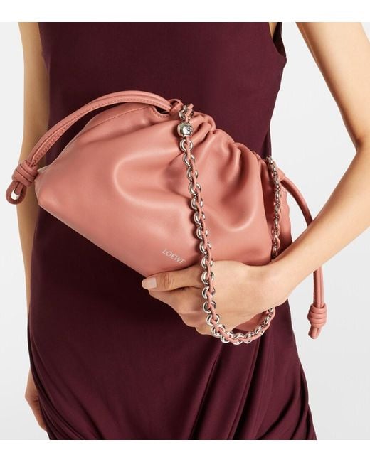 Loewe Pink Flamenco Medium Leather Clutch