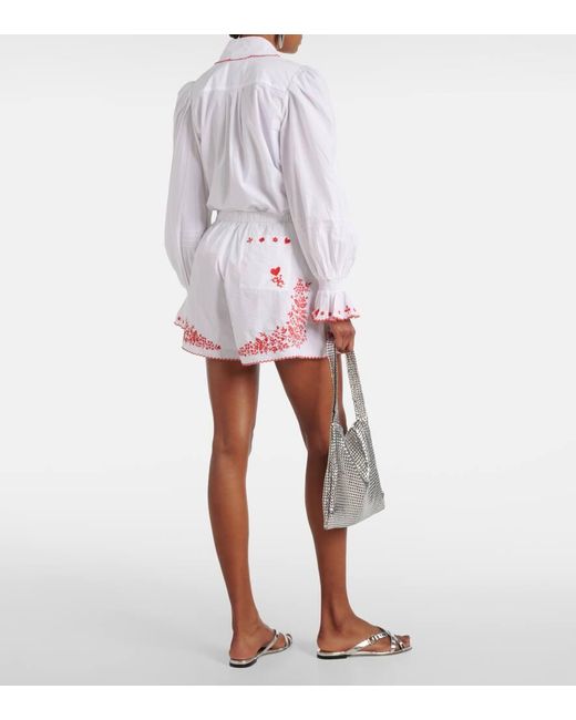 ALÉMAIS Pink Shorts Mit Herzstickerei