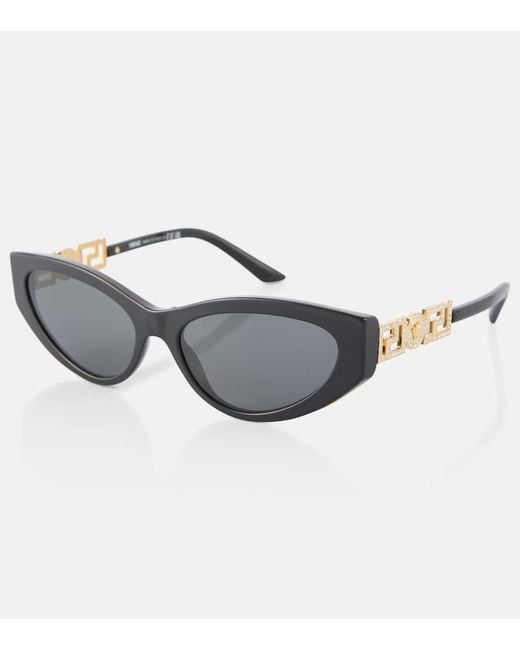 Versace Gray Medusa Cat-Eye Sunglasses
