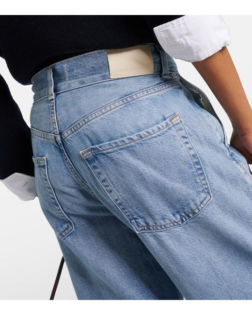Citizens of Humanity Blue Beverly High-Rise Wide-Leg Jeans