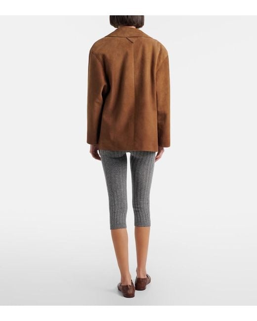 Prada Gray Wool And Cashmere Capri Pants