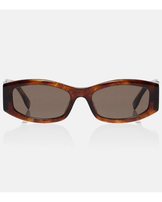 Fendi Brown Forever Rectangular Sunglasses