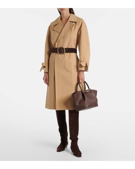 DeMellier London Brown Tote Midi New York Aus Leder