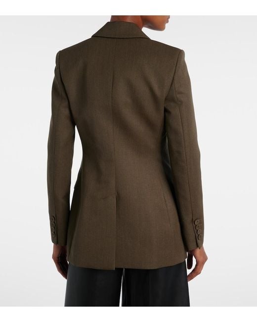 Altuzarra Green Beatty Virgin Wool Blazer