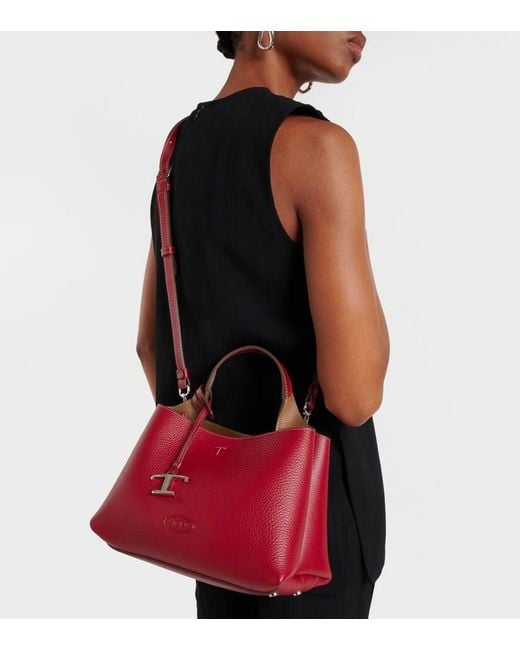 Borsa T Timeless Micro di Tod's in Red