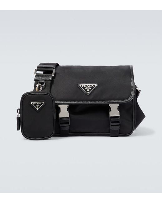 Prada Black Re-Nylon Shoulder Bag for men