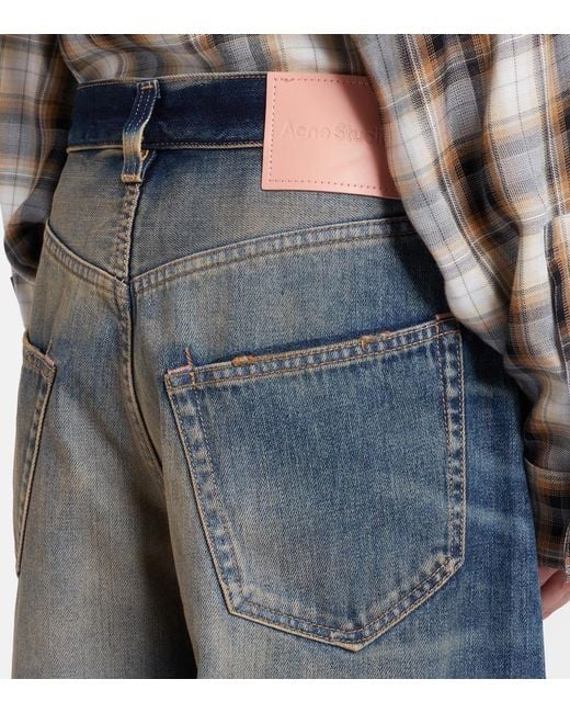 Acne Blue U Rocka Wide-Leg Jeans