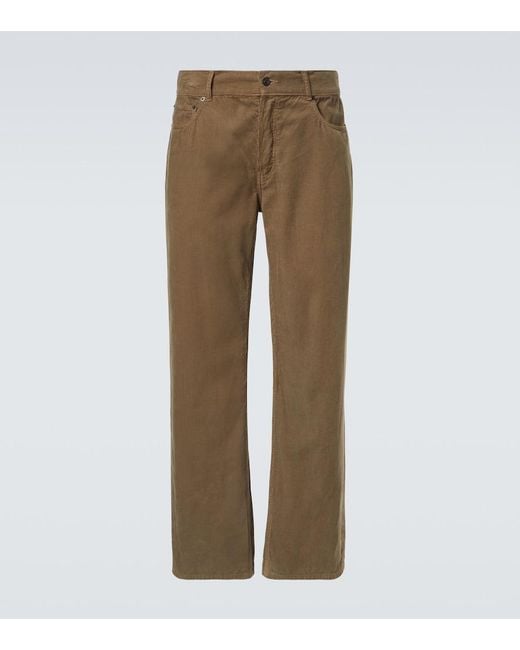 The Row Natural Rossen Cotton Corduroy Straight Pants for men