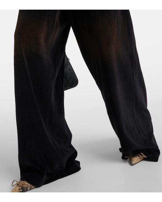 Acne Blue Cotton-Blend Track Pants