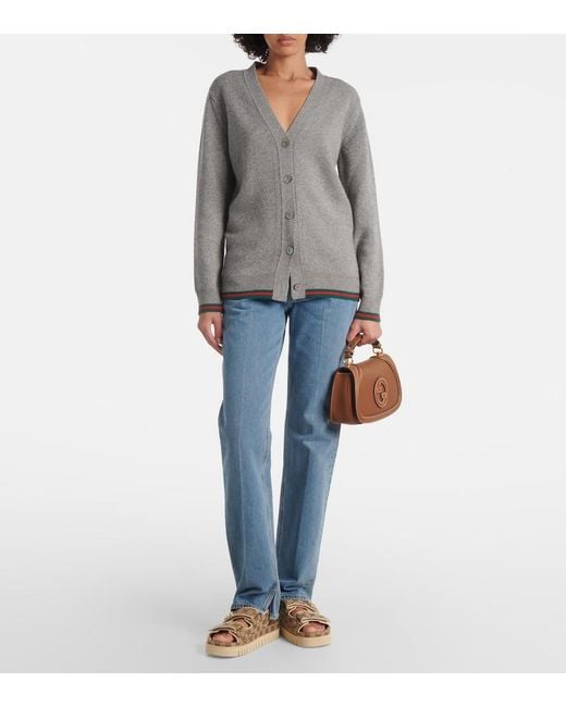 Gucci Brown Double G Gg Canvas & Leather Sandal