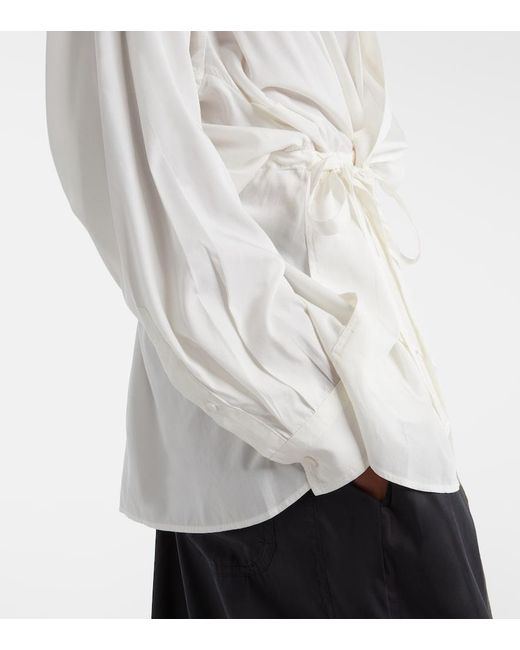 Isabel Marant White Keren Satin Blouse