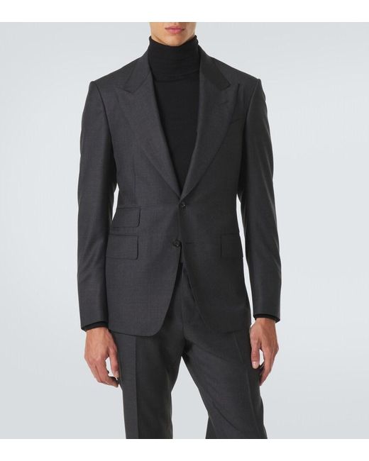 Tom Ford Blue Shelton Wool Suit for men