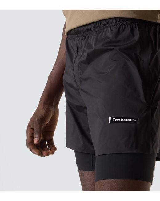 Shorts De Running Techsilk Satisfy de hombre de color Black