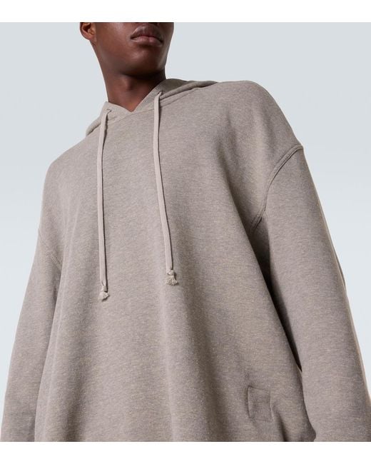 Rick Owens Natural Peter Cotton-Blend Hoodie for men