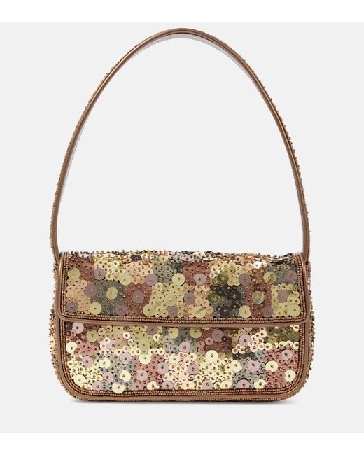 Borsa a spalla Tommy Small di Staud in Metallic