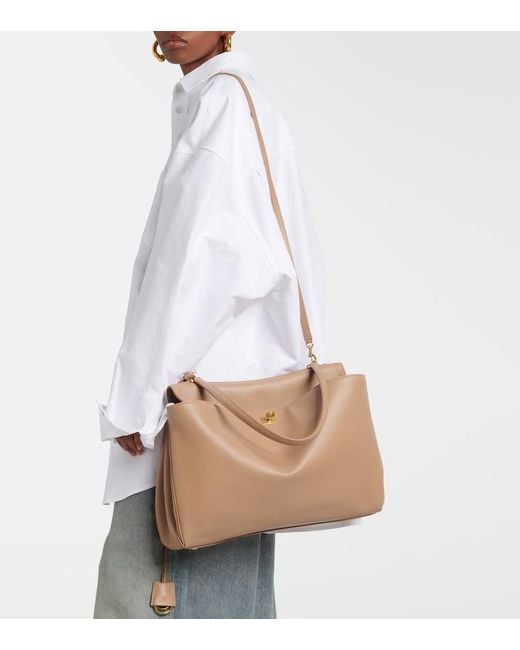 Balenciaga Brown Rodeo Large Leather Shoulder Bag