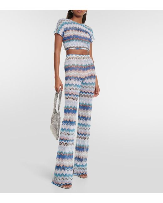 Missoni Blue Cropped-Top