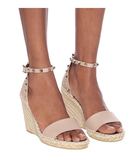 valentino studded wedge sandals