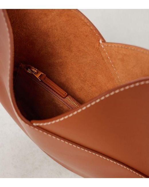 Borsa A Spalla Solstice Small di Bottega Veneta in Brown