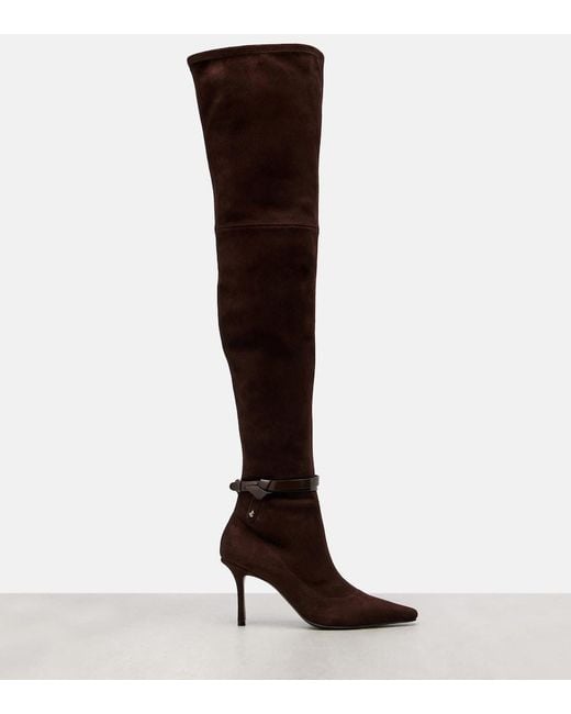 Jimmy Choo Brown Camie 85 Suede Over-The-Knee Boots