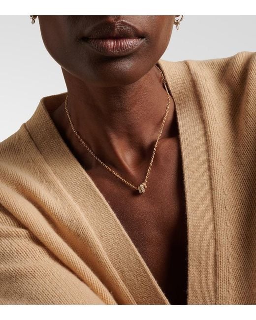 Spinelli Kilcollin Metallic Vesta 18Kt Chain Necklace With Diamonds