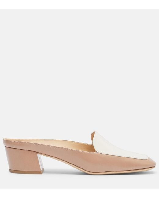 Gabriela Hearst Natural Alena Leather Mules