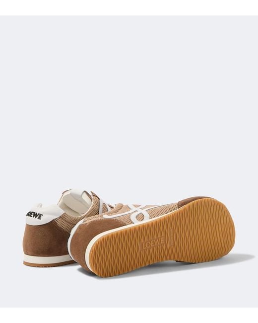 Loewe Natural Ballet Runner 2.0 Suede-Trimmed Sneakers for men