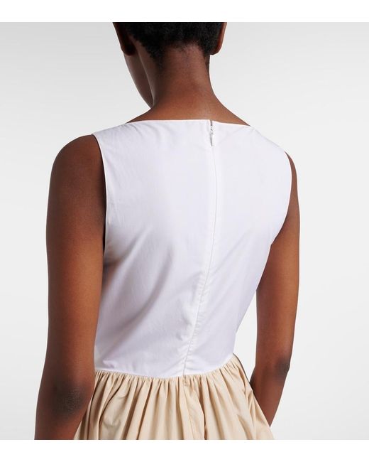 Loewe Natural Paula's Ibiza Cotton Poplin Midi Dress