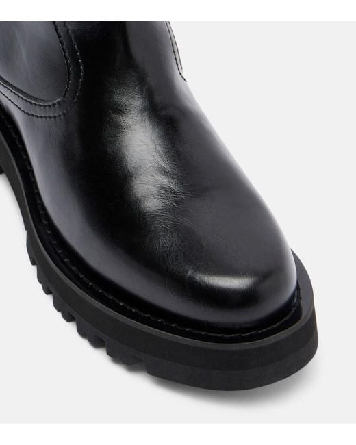 Ganni Black Studs Ankle Boots