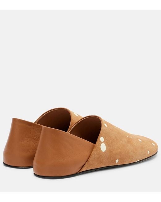 J.W. Anderson Brown Babouche M Suede Slip-On Shoes
