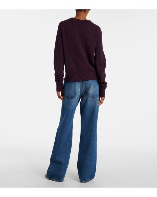 Pullover Nera di Khaite in Purple