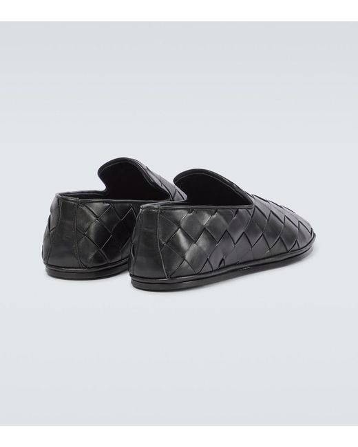 Bottega Veneta Black Luxury Lambskin Slipper for men