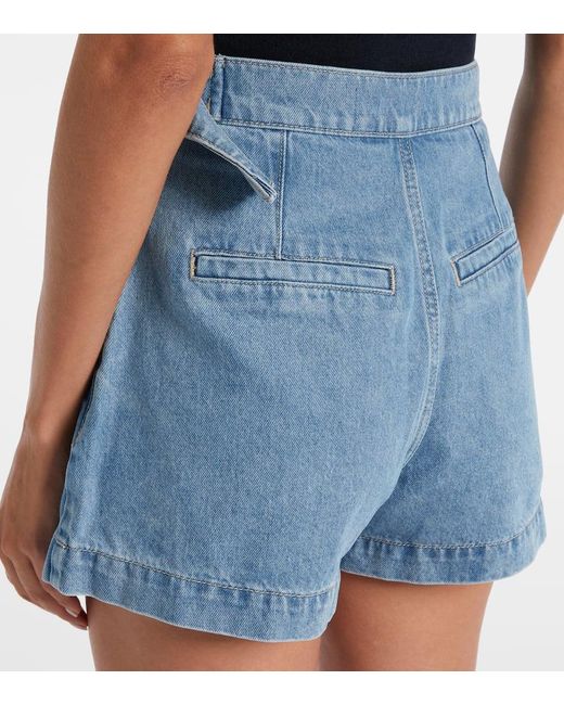 Veronica Beard Blue Diaz Denim Skort