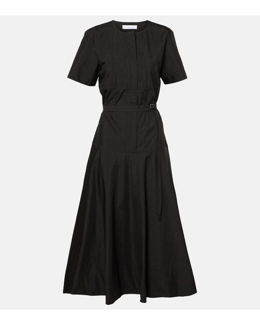 Proenza Schouler Black Label Elizabeth Cotton-Blend Midi Dress