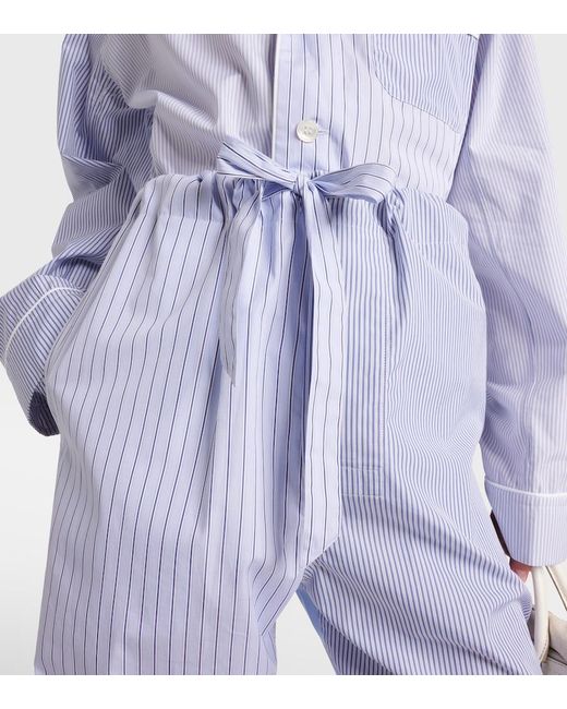 Maison Margiela Blue Straight Pants